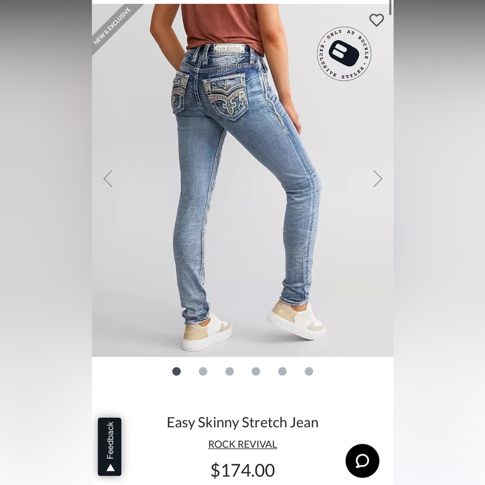 Rock Revival Easy Skinny Stretch Jean 33